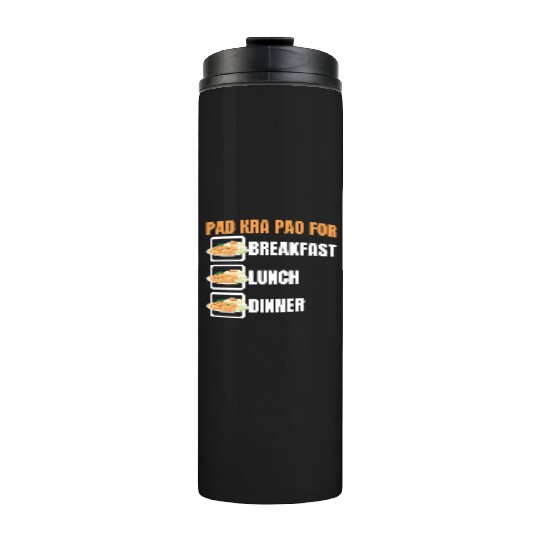 Thai Food Lover Pad Kra Pao Thai Cuisine Thermal Tumblers