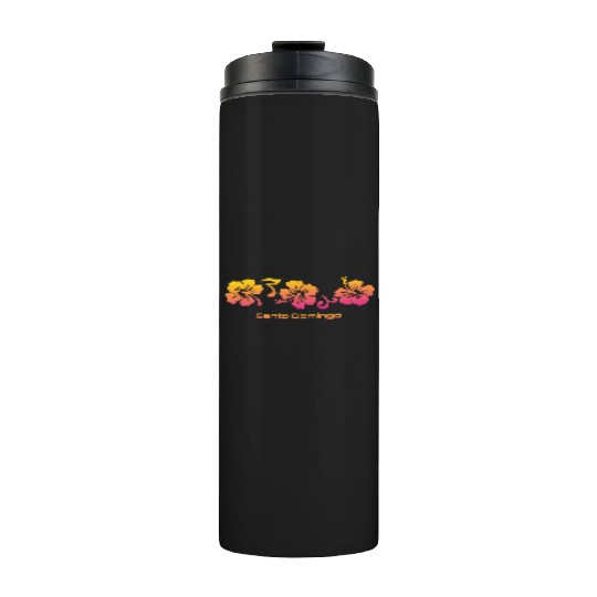 Santo Domingo Dominican Republic Hibiscus Thermal Tumblers