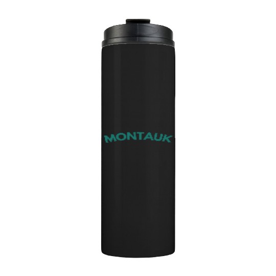 Montauk New York Vintage College Style (Green) Thermal Tumblers