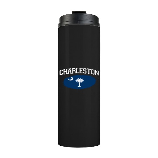 Charleston Sc South Carolina Flag Sports Thermal Tumblers