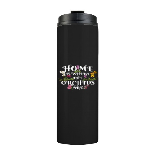 Orchid Flower Lover Women Florist Plants Lover Thermal Tumblers
