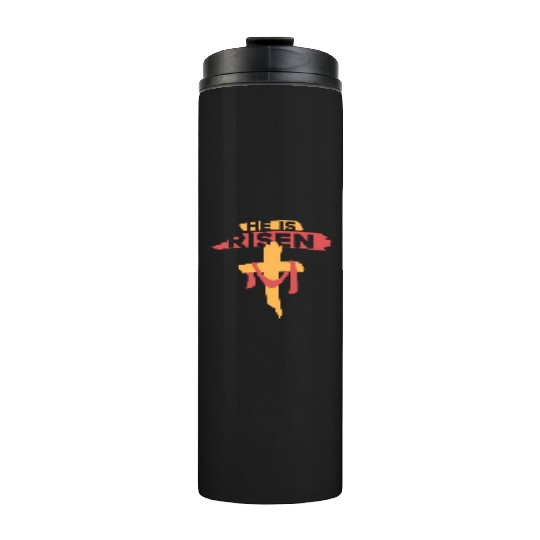 He Is Risen Christian Easter Thermal Tumblers