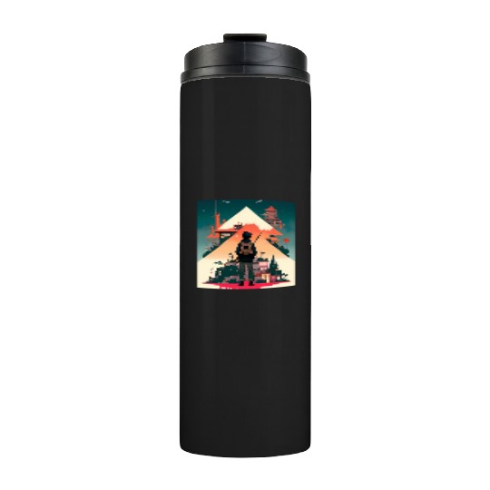 Starry Night Sky and Urban Vistas Thermal Tumblers