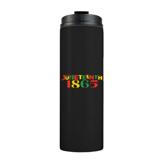 Juneteenth 1865 Leopard Celebrate African Thermal Tumblers