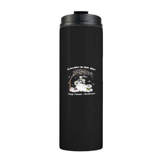 In November We Wear White Lung Cancer Awareness Thermal Tumblers