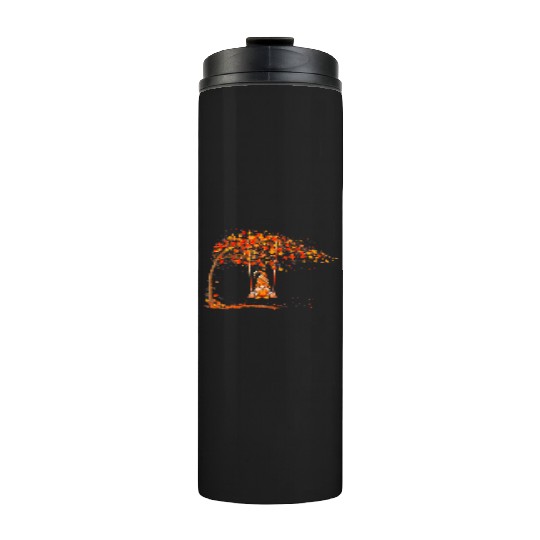 Happy Fall Y'all Gnomes Pumpkin Autumn Vibes Thermal Tumblers