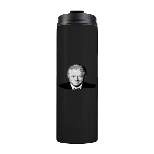 Bill Clinton Grayscale Pop Art Thermal Tumblers