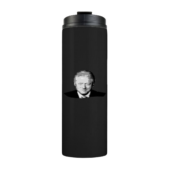 Bill Clinton Grayscale Pop Art Thermal Tumblers