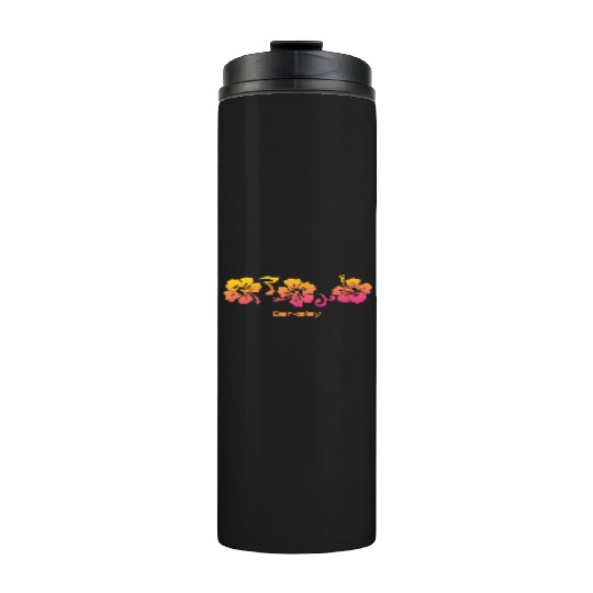 Berkeley California Hibiscus Souvenir Vacation Thermal Tumblers