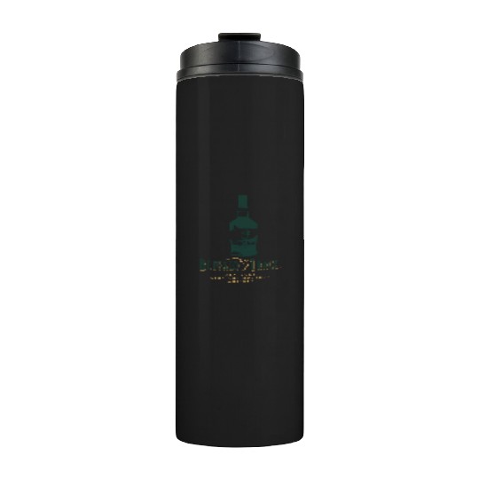 Buffalo Bourbon Whiey Bottle Gold And Green Logo Thermal Tumblers