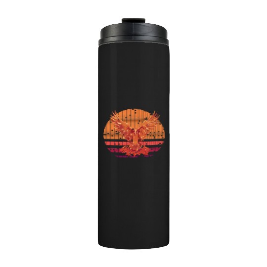 Firebird Fantasy Fire Phoenix Rise From Ashes Thermal Tumblers
