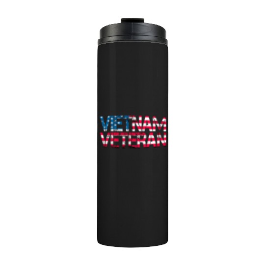 Vietnam Veteran Us Flag Vietnam Vets Thermal Tumblers