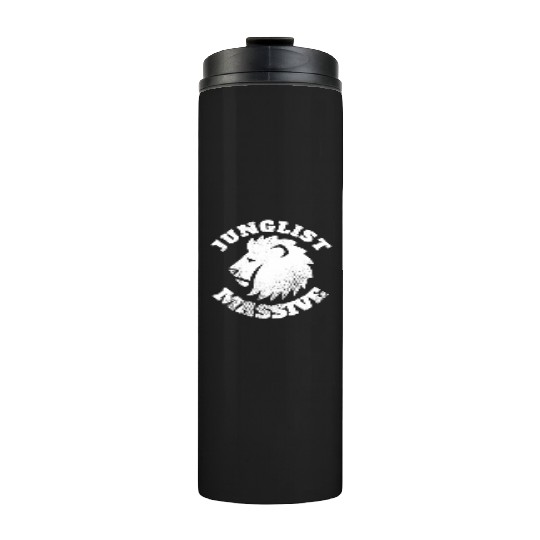 Junglist Music DnB EDM Drum N Bass Lion Thermal Tumblers