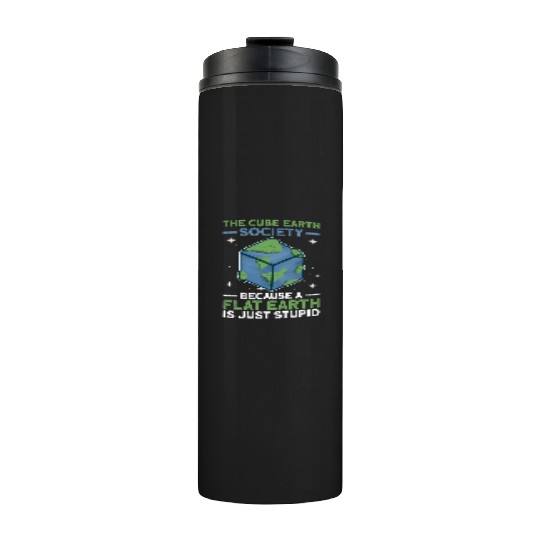 The Cube Earth Society Earth Planet Space Lover Thermal Tumblers