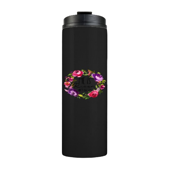 He Is Risen Floral Easter For Christiann Mom Thermal Tumblers