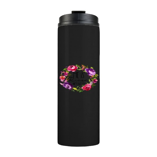 He Is Risen Floral Easter For Christiann Mom Thermal Tumblers