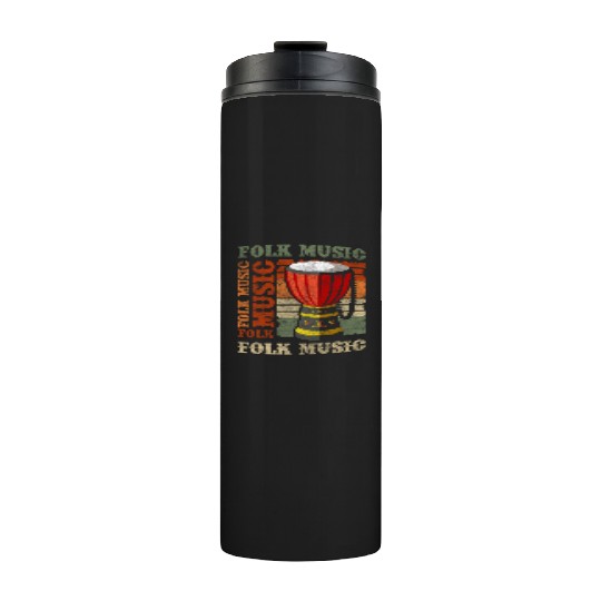 Music Brass Band Orchestra Folk Musicians Thermal Tumblers