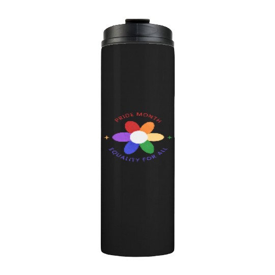 Colorful Pride Month Logo Thermal Tumblers