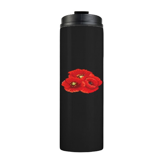 Poppy Flower Flowers Flora Nature Thermal Tumblers