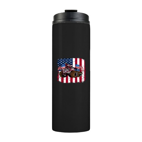 US Patriot American Monster Trucks USA Fan Thermal Tumblers