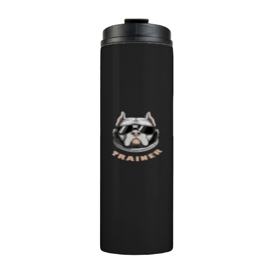 Retro Pit Bull Trainer Dog Lover Terrier Thermal Tumblers