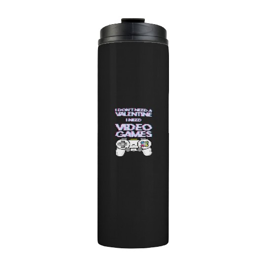 Valentine s Day Video Game Lover Thermal Tumblers