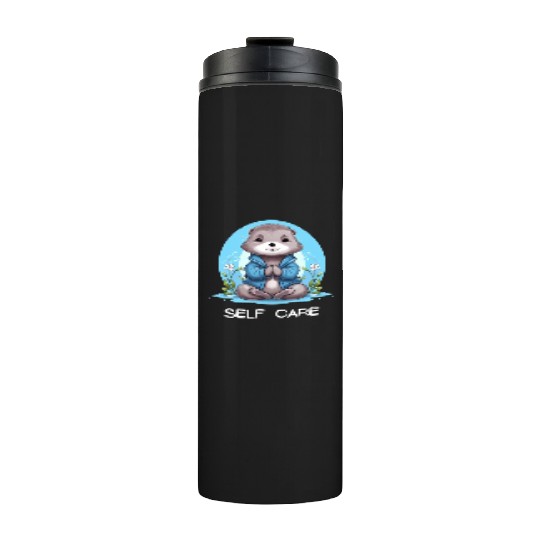 Yoga Meditation Jump-start your zen Otter Thermal Tumblers
