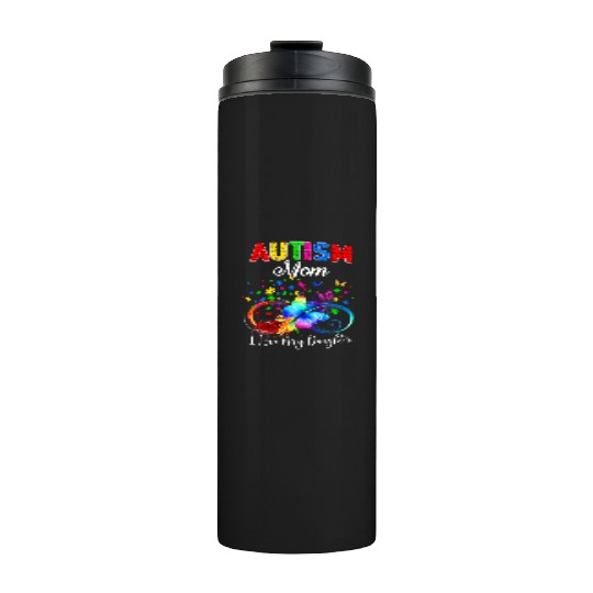 Butterfly Autism Mom I Love My Daughter Support Au Thermal Tumblers