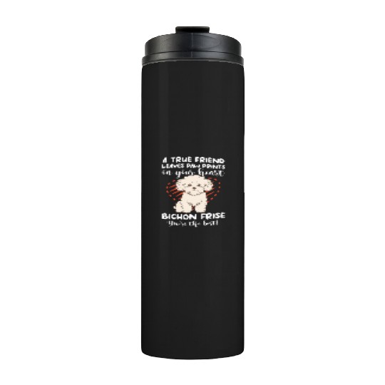 A True Friend Leaves Paw Prints On Your Heart Thermal Tumblers