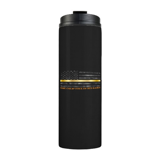 Dispatcher - Thin Yellow Gold Line 911 Emergency Thermal Tumblers