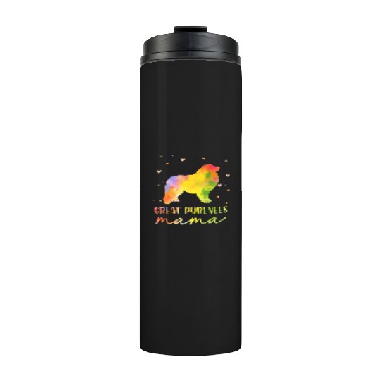 Great Pyrenees Mom Colorful Great Pyrenees Gifts Thermal Tumblers