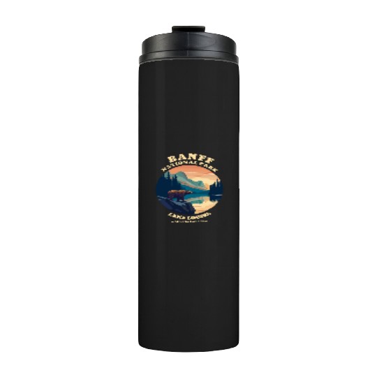 Vintage Retro Canadian Banff National Park Thermal Tumblers