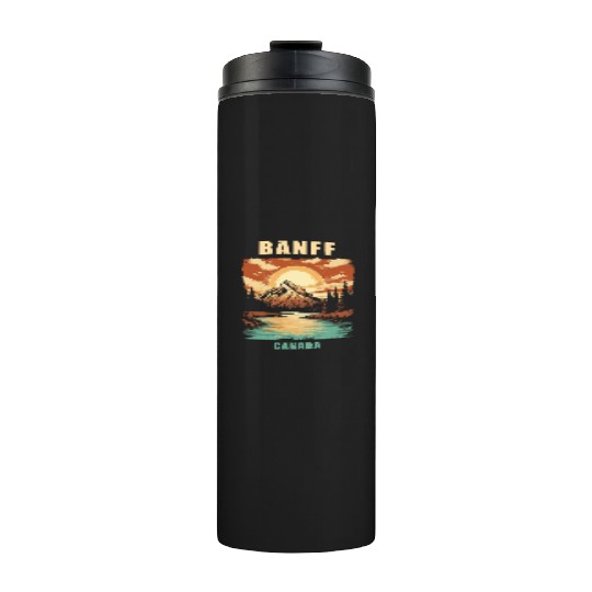 Vintage Retro Canadian Banff National Park Thermal Tumblers