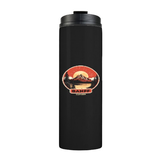 Vintage Retro Canadian Banff National Park Thermal Tumblers