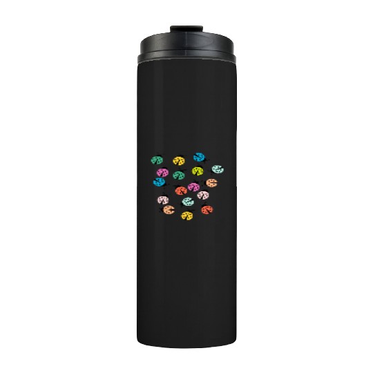 Cute and colorful ladybug Thermal Tumblers