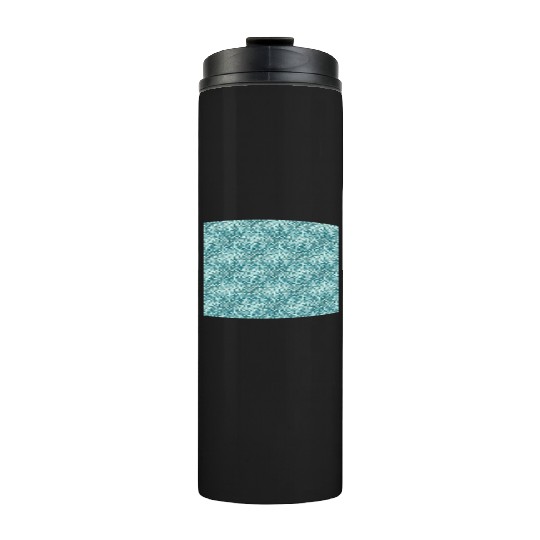 Retro Teal Pattern Thermal Tumblers