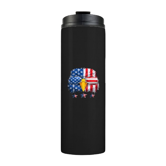 Patriots America Ealge Stars and Stripes US Pride Thermal Tumblers