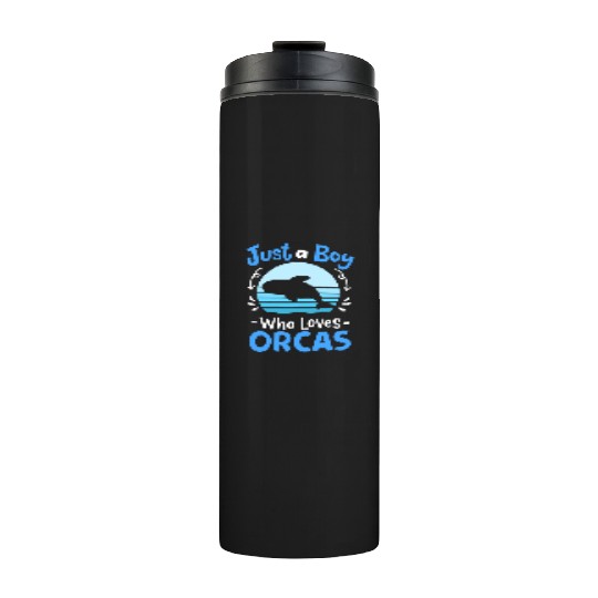 Orcas Whales Orca Lover Retro Thermal Tumblers