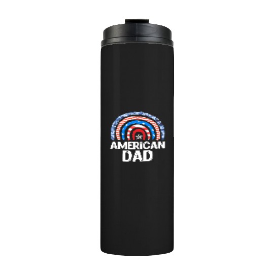 All American Dad Independence Day Party USA Father Thermal Tumblers