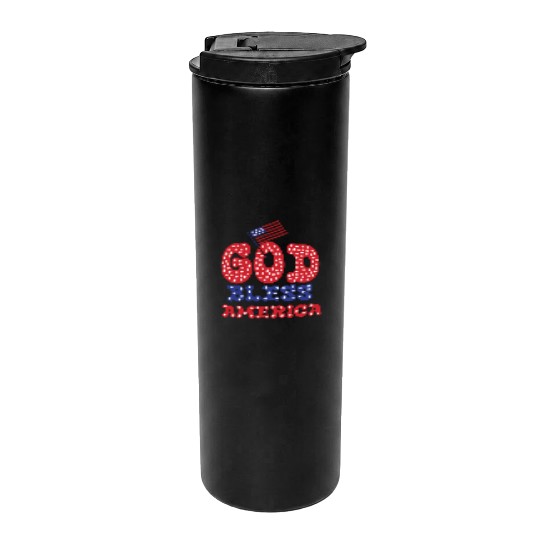 PATRIOTIC DAY GOD BLESS AMERICA Thermal Tumblers