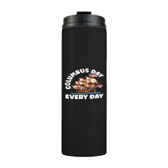 Christopher Columbus Italian American Columbus Day Thermal Tumblers