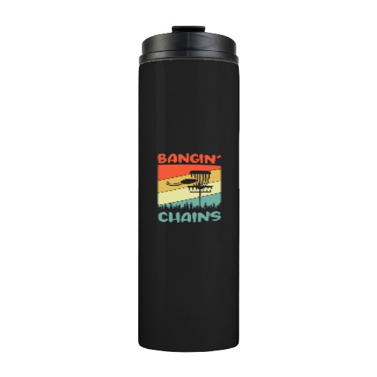 bangin chains disc golf nostalgia Thermal Tumblers