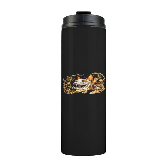 Cat Skull And Butterflies Thermal Tumblers
