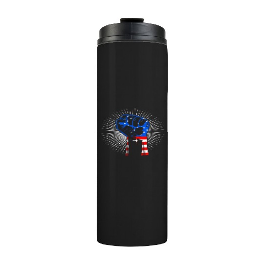 American Fist Stars and Stripes USA Party Thermal Tumblers