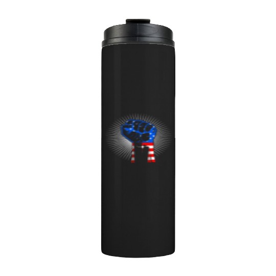 American Fist Stars and Stripes USA Party Thermal Tumblers