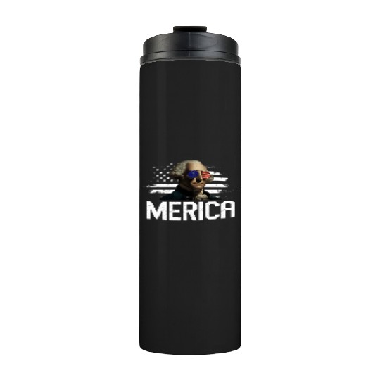 Merica George Washington Independence Day Thermal Tumblers