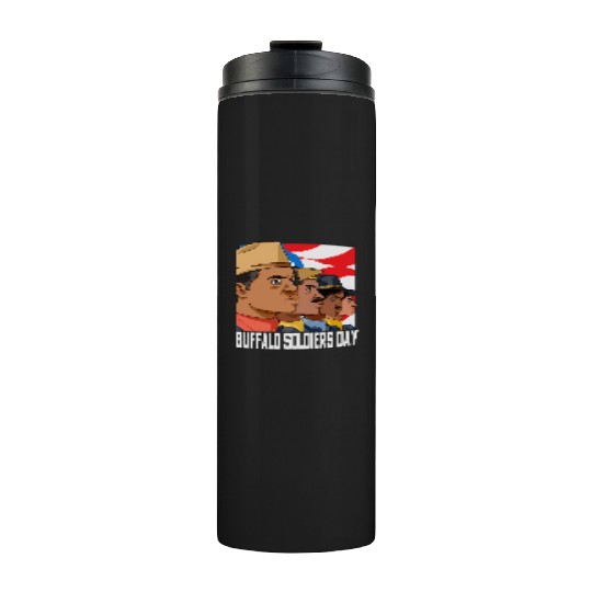 National Buffalo Soldiers Day July 28Th Patriotic Thermal Tumblers