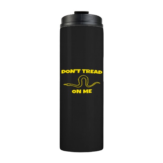 Dont Tread On Me Line Snake Thermal Tumblers