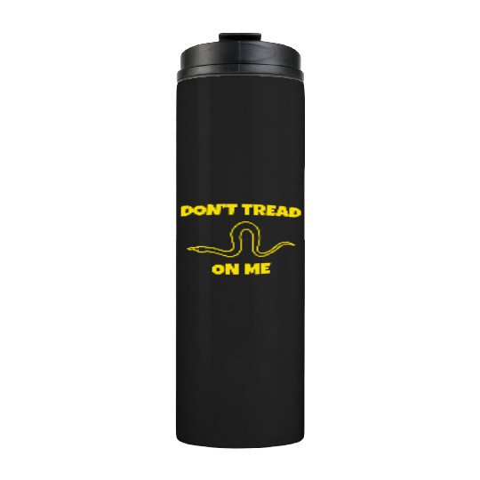 Dont Tread On Me Line Snake Thermal Tumblers