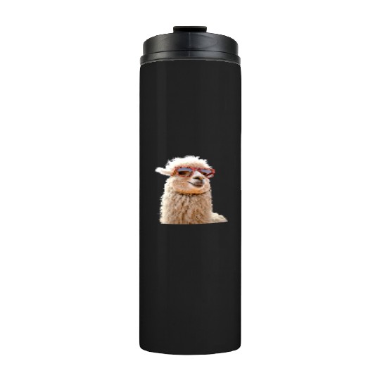 Alpaca Sunglasses Llama Farm I Love Cute Alpacas Thermal Tumblers